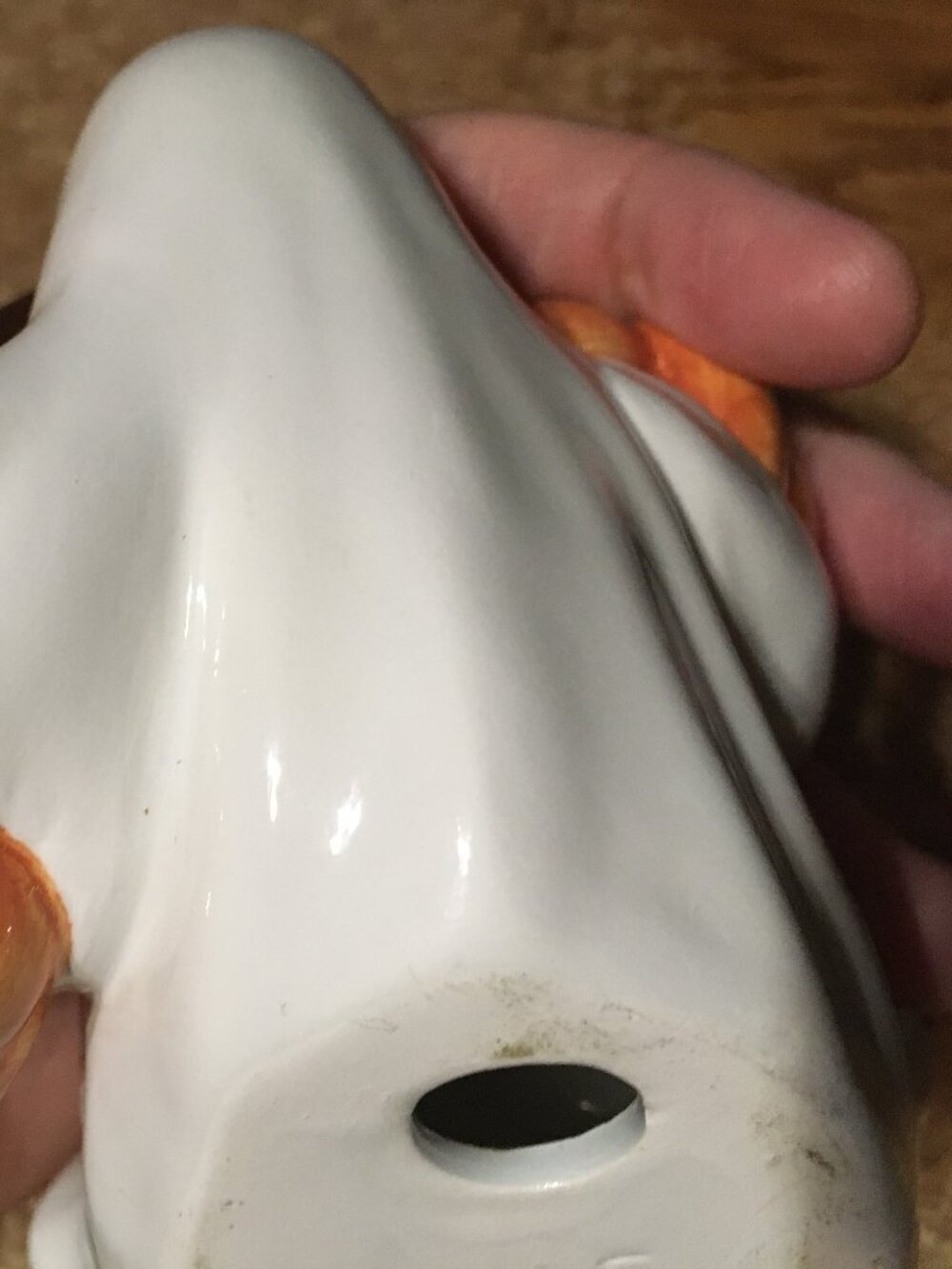 FITZ AND FLOYD HALLOWEEN GHOST HOLDING PUMPKINS CANDLEHOLDER - Picture 14 of 16